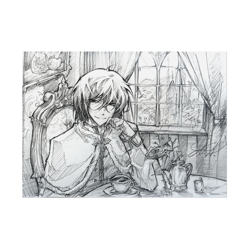 Fyodor Dostoyevsky Cafe BSD Print | 7" x 5" image 1