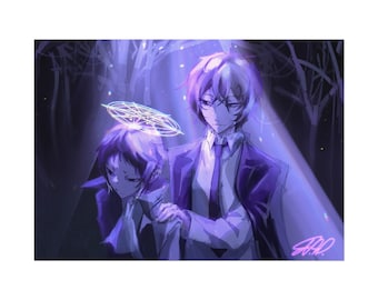 Dazai and Akutagawa BSD Print | 7" x 5"