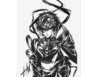 Knight Akutagawa BSD Art Print | 5" x 7", 6" x 8", or 8"x10"