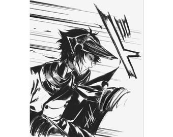 Knight Akutagawa BSD Art Print #1 | 8" x 10"
