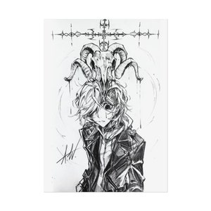 Chuuya Sheep Skull BSD Print | 5&quot; x 7&quot;