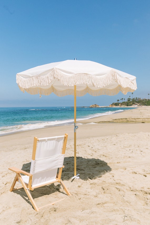 Beach umbrella with fringe discount