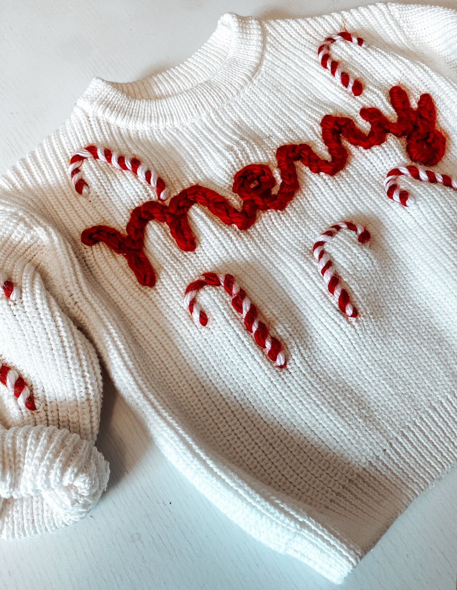 Toddler Girl Vintage Christmas Knitted Sweater
