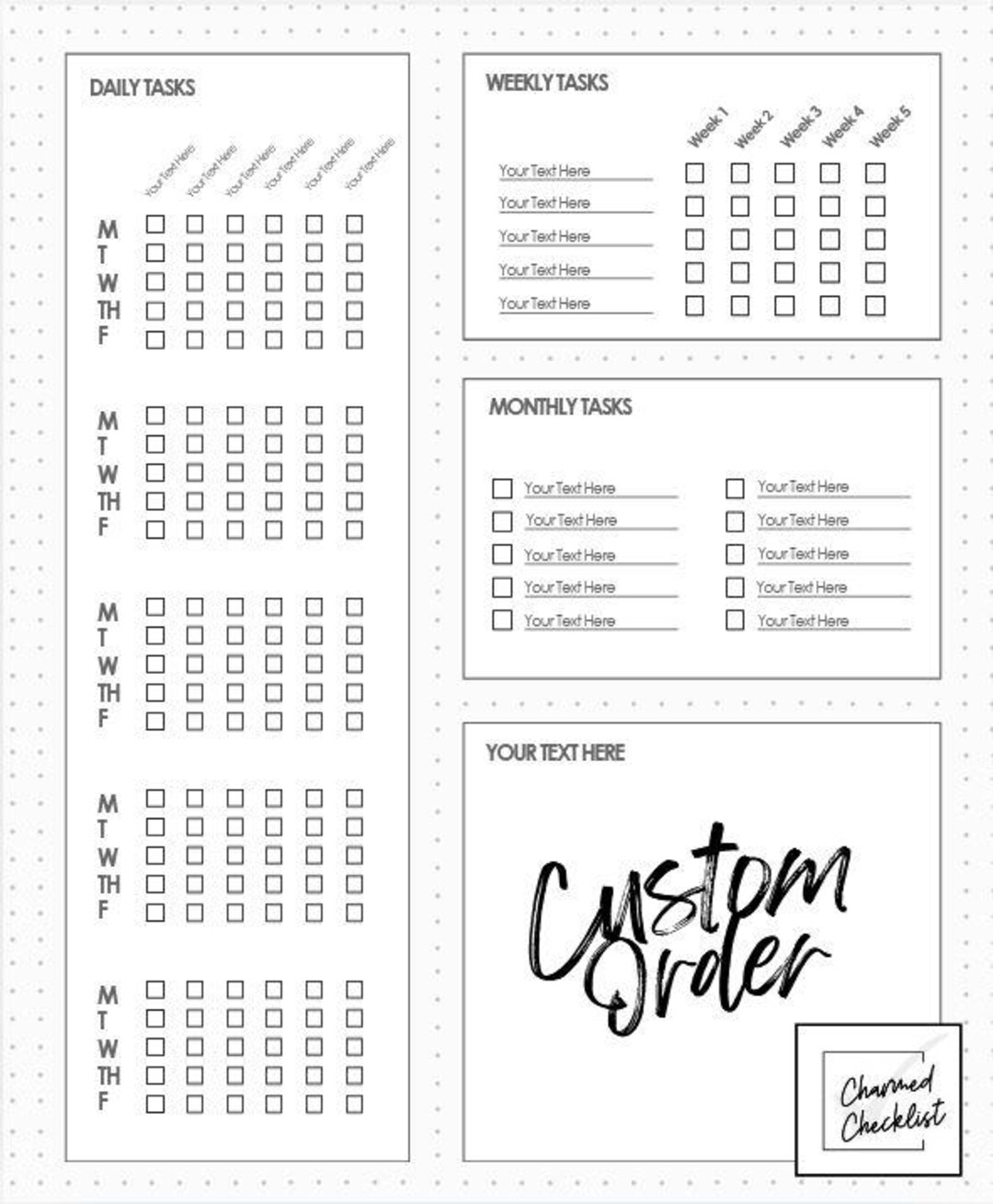 Custom Daily-weekly-monthly Dashboard for Laurel Denise Planners - Etsy UK