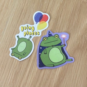 Autocollants en vinyle grenouille