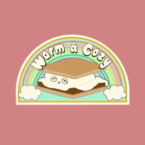 Marshmallow Vinyl Sticker
