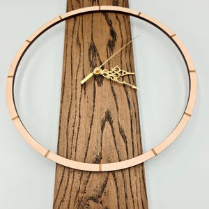 Handcrafted Oak Wood Wall Clock: Rustic Elegance for Your Home