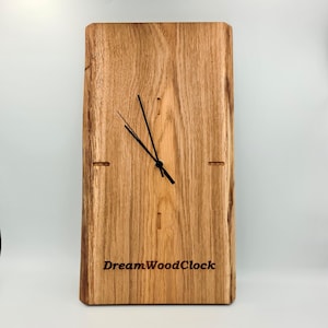 Personalised Wooden Wall Clock, Oak clock, Rustic Elegance for Your Home