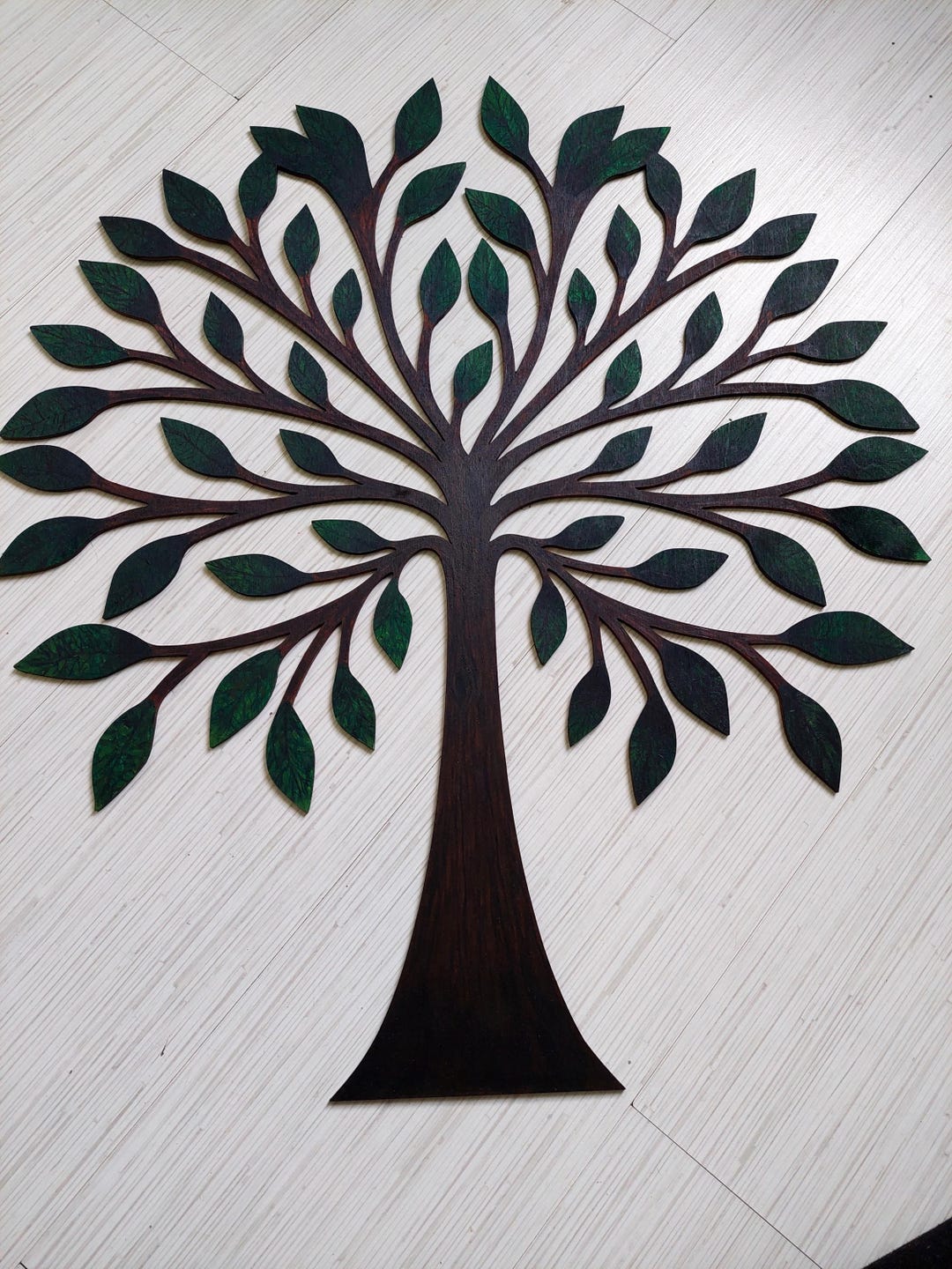 Baltic Sign Tree Hand-painted Wooden Tree Wall Art, Baltic Birch, Kids Room Decor - Etsy