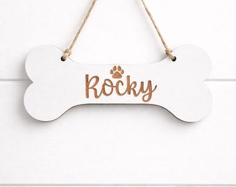 Personalized Wooden Dog Name