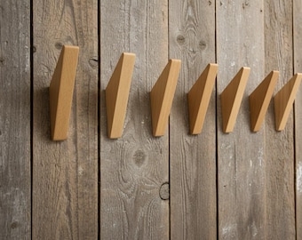 Japanese oak Wooden Wall Hooks