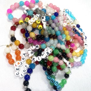 custom beaded bracelets! custom handmade jewelry