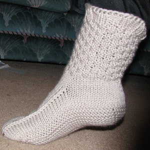 Ankle Warmer Boots Pattern Easy to Knit Slippers for adults 3 sizes, 3 styles made with Worsted image 3