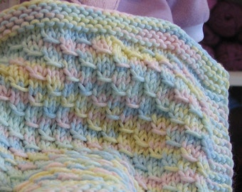 Dragon Baby Blanket, Easy knitting pattern