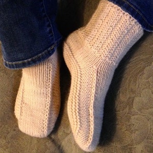 Ankle Warmer Boots Pattern Easy to Knit Slippers for adults 3 sizes, 3 styles made with Worsted image 2