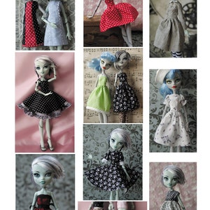 PDF VERSION Basic Dresses for Monster Dolls
