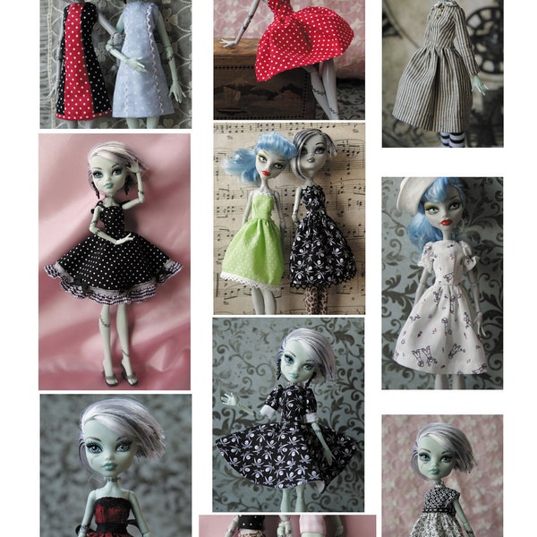 PDF VERSION Basic Dresses for Monster Dolls