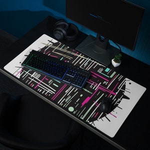 Cyberpunk Gaming Mousepad, Mousepad for Desk, Gift For Gamer, Long Pad For Mouse, Nonslip Mousepad For Him, Gaming Accessories, PC Gaming