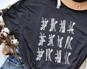 Hand Drawn Abstract Shirt, Artsy Cozy Apparel, Clothing Gift For Art Lover, Abstract Tee For Her, Artsy Scribble TShirt For Him, Artist Gift