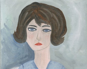 Shut the door on grief on regret on remorse. Original oil painting by Vivienne Strauss.