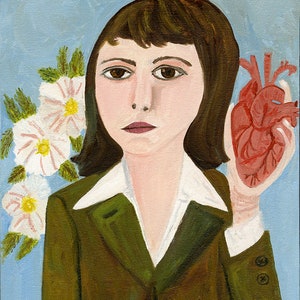 The heart is a lonely hunter.  Limited edition print by Vivienne Strauss.