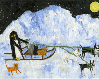 Misha's winter adventure.  Limited edition by Vivienne Strauss.