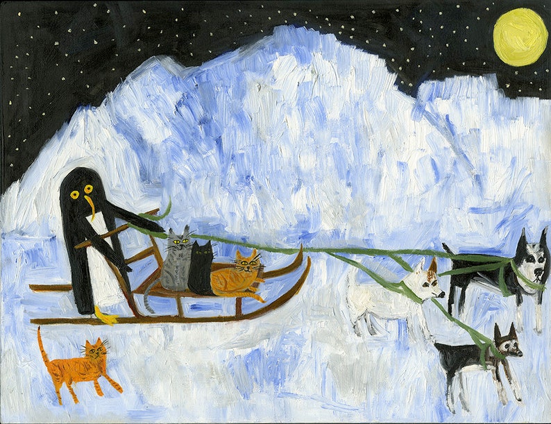 Misha's winter adventure. Limited edition by Vivienne Strauss. image 1