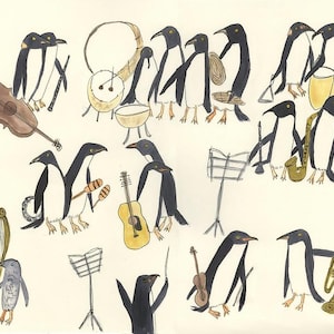 Unorganized Orchestra.  Limited edition print by Vivienne Strauss.