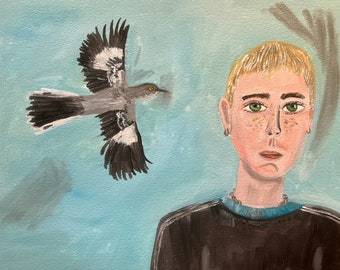 Eminem. Original oil painting by Vivienne Strauss.