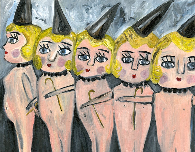 Kewpie doll cuties. Limited edition print by Vivienne Strauss. image 1