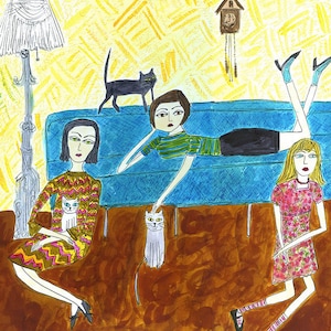 Sunday Night.  Limited edition print by Vivienne Strauss.