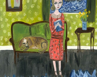 A room of her own. Limited edition print by Vivienne Strauss.