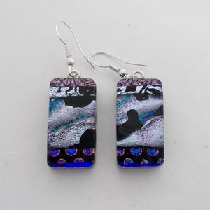 dichroic earrings