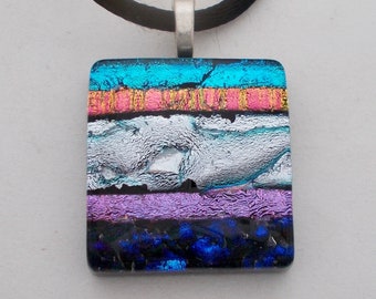 Dichroic glass pendant