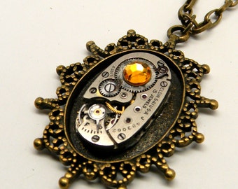 Steampunk Jewelry. Steampunk Watch Necklace Pendant.steampunk | Etsy
