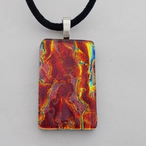 Dichroic Glas Anhänger. Dichroic Halskette.