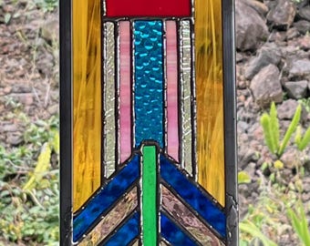 Stained glass panel ,sun catcher