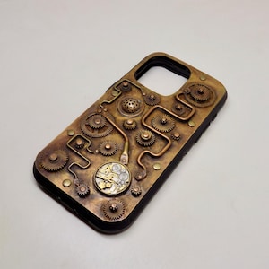 SALE...iPhone 15 pro max case, Steampunk phone case, Mobile case.Cell phone case.