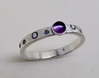 SALE...Gemstone stacking ring. Sterling gemstone ring.