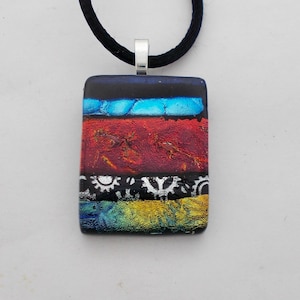 Dichroic pendant , dichroic jewelry