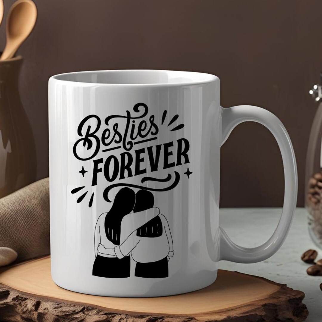 Besties 4ever PNG Decal DTF Transfers Sticker Print on Demand Web Use ...