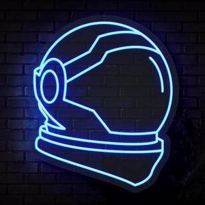 Astronaut Helmet - Neon Sign, Decoration Hand Crafted Wall Hangings,Home Decor Wall décor