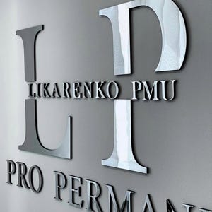Letrero de clínica cortado a láser personalizado, letrero con diseño 3D en relieve, carta comercial, señalización para vestíbulo de oftalmólogo, logotipo de recepción, logotipo de metal cepillado.