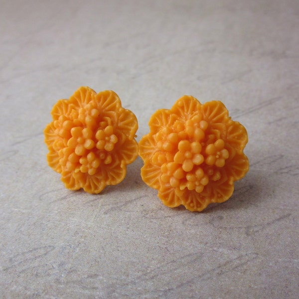 Tangerine Bouquet Earrings
