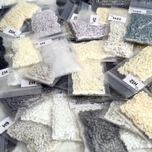 Brown, Black & White Series - 2.6mm Mini Fuse Beads Refill (High Quality, Fuse Beads, Perler Beads, *Similar Color Code As Mard*)