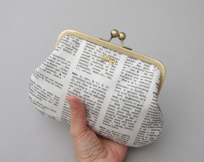 Dictionary Clutch Purse Etsy