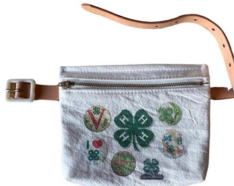 Vintage 4H logos belt loop bag