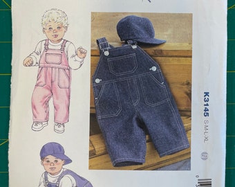 Kwik Sew pattern k3145 baby overalls