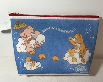 Vintage Care Bears print pouch