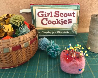 Girl Scout cookies zipper pouch